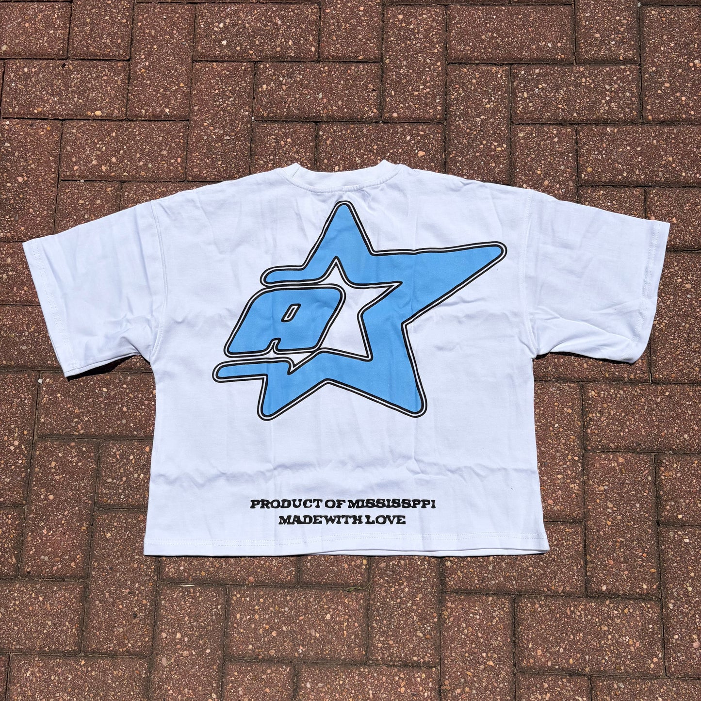 “T.D.D.U.P” Oversized Boxy Tees (Baby Blue)
