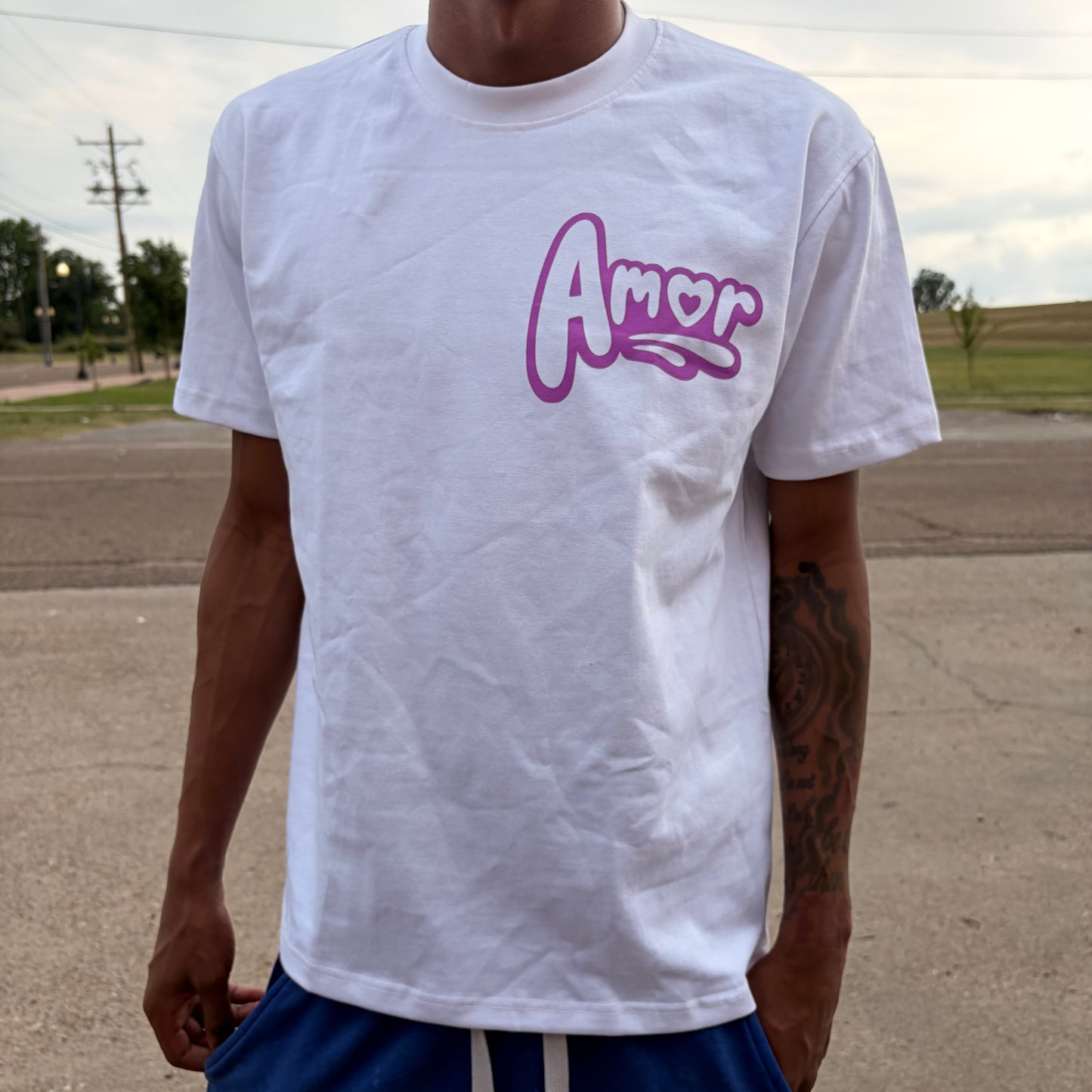 Amor Mascot Tee (Purple)