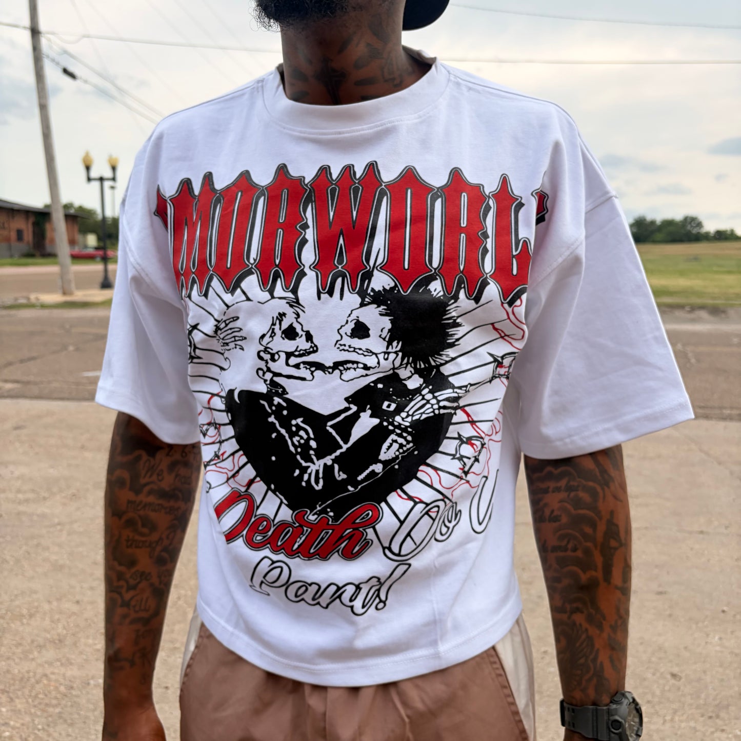 “T.D.D.U.P” Oversized Boxy Tees (Red)