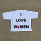 'ILOVEWOMEN' Oversized Boxy Tee (RED)